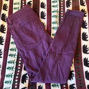 American Eagle Outfitters Women's Dark Purple Skinny Jeans